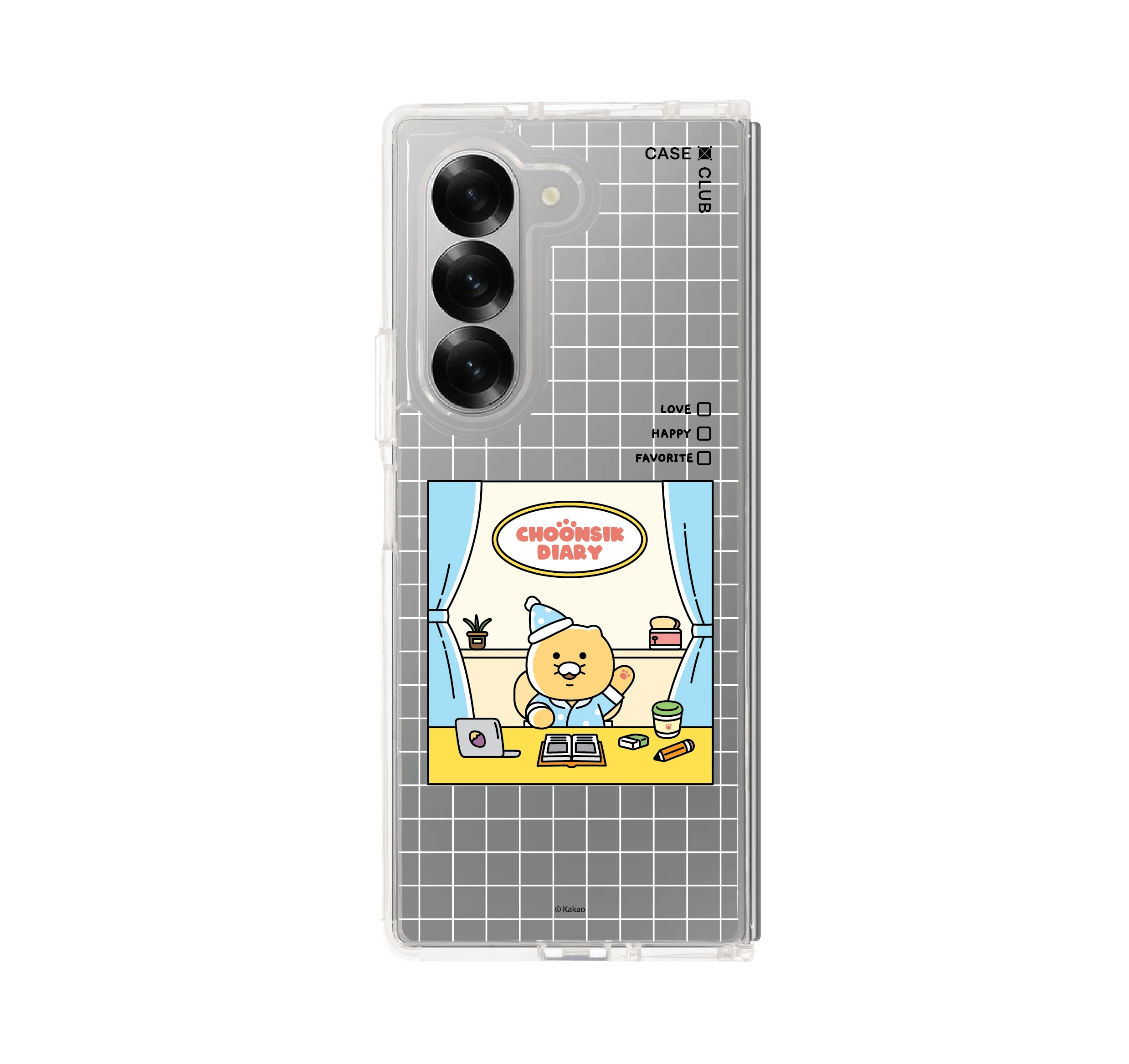 เคสใส samsung galaxy z fold 6 kakao diary choonsik pyjamas